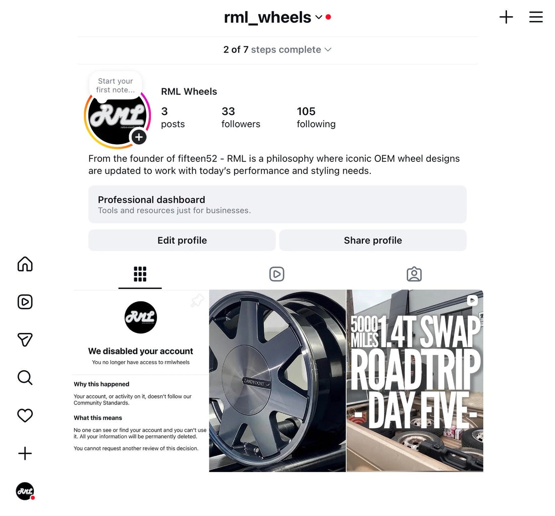 New RML Instagram Page